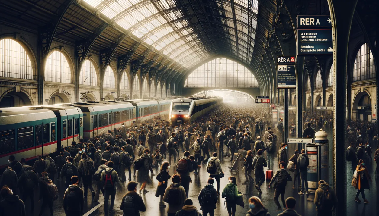 Crise dans les transports à Paris : Incident majeur sur le RER A